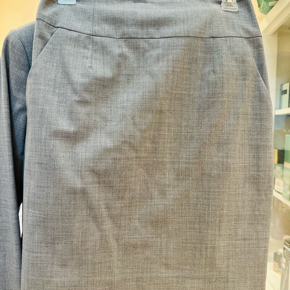 Banana Republic Gray Tailored Pencil Skirt